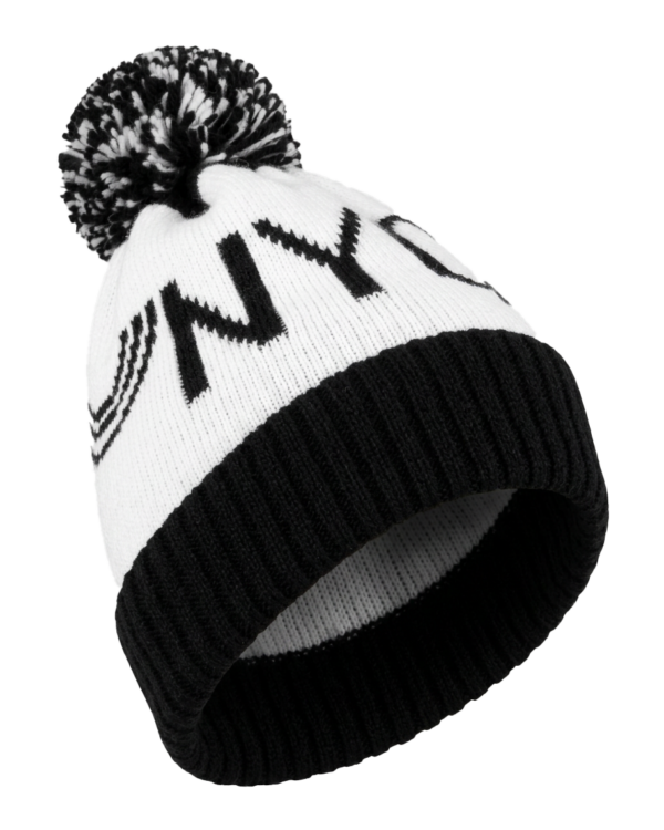 Wintermütze 2-farbig mit Bommel