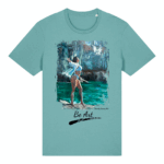 Crafter Teal Monestera Front2 black