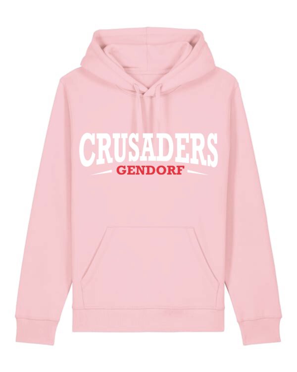 Ropa de fan de Gendorf Crusaders Sudadera con capucha Stanley & Stella Drummer 2.0 algodón rosa