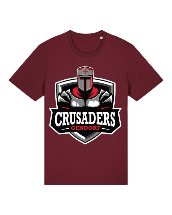 Ropa de fan de Gendorf Crusaders, camiseta Stanley & Stella Crafter Burgundy
